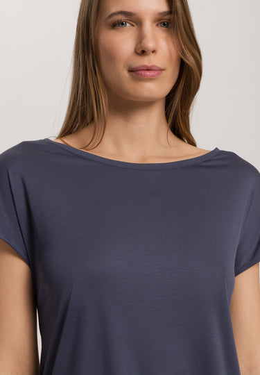 Sleep And Lounge Short Sleeve Shirt | Smoky Blue 79391-1534